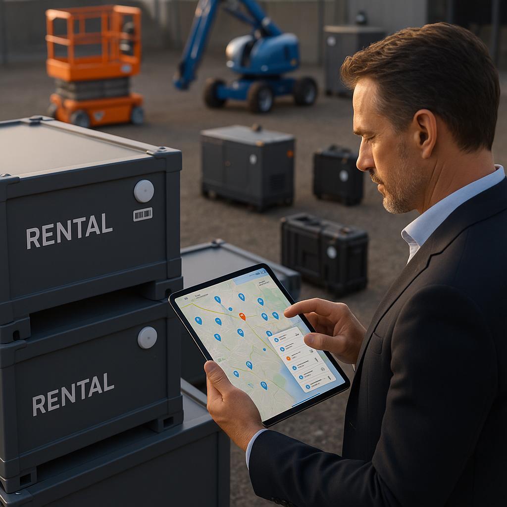 Container management system interface showing content tracking